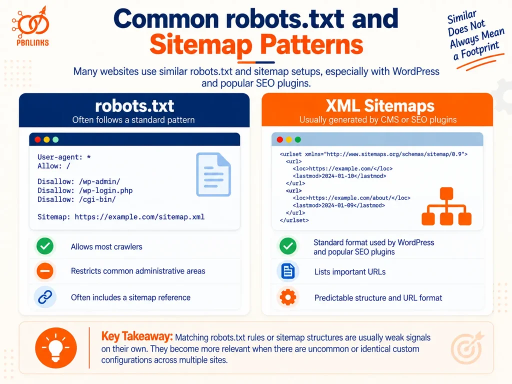 Common robots.txt and Sitemap Patterns