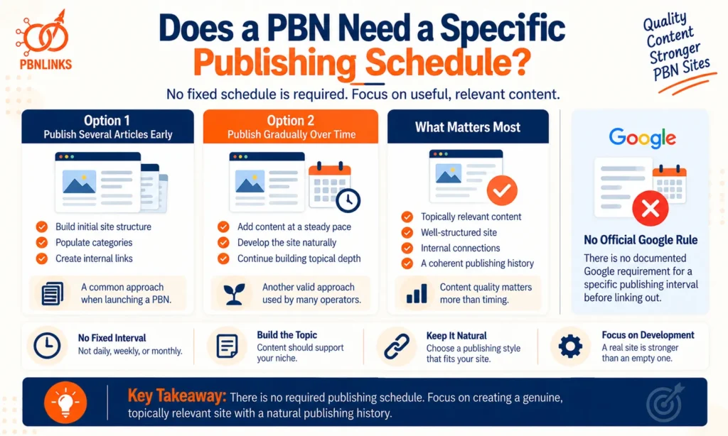 Does a PBN Need a Specific Publishing Schedule