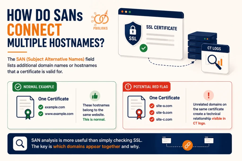 How Do SANs Connect Multiple Hostnames