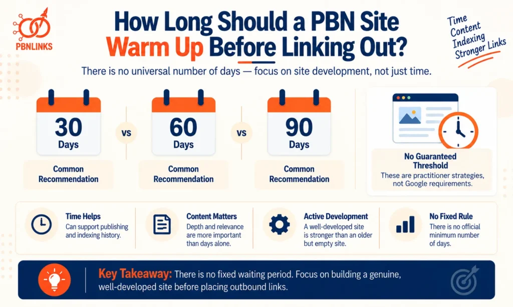 How Long Should a PBN Site Warm Up Before Linking Out