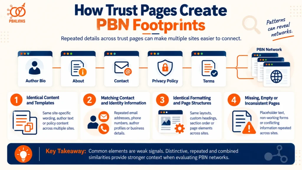 How Trust Pages Create PBN Footprints