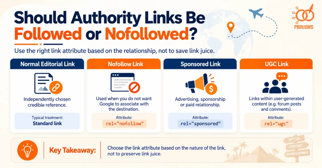 Should Authority Links Be Followed or Nofollowed