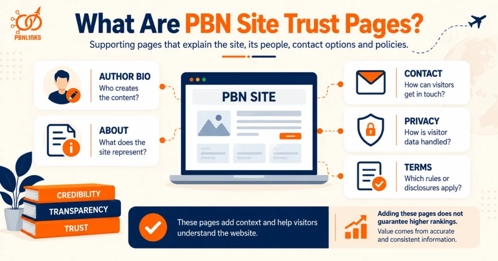 What Are PBN Site Trust Pages