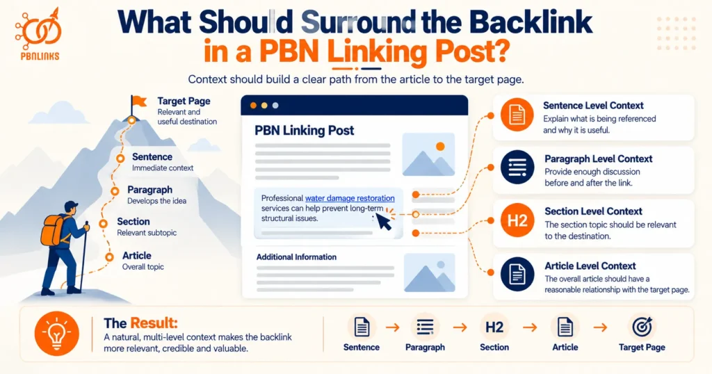 What Should Surround the Backlink in a PBN Linking Post