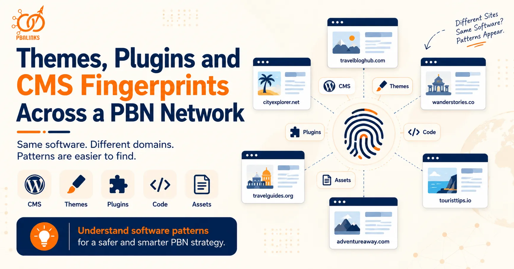 PBN Theme Plugin Fingerprints Guide for Detecting CMS and Software Patterns
