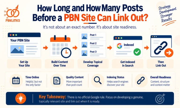 PBN Site Warm Up Period Guide for When a Site Can Start Linking Out