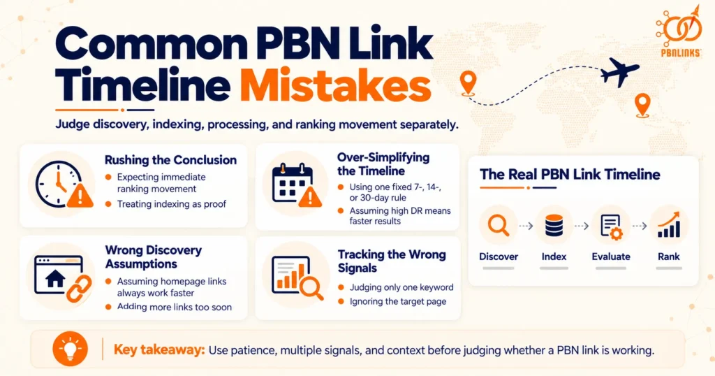 Common PBN Link Timeline Mistakes