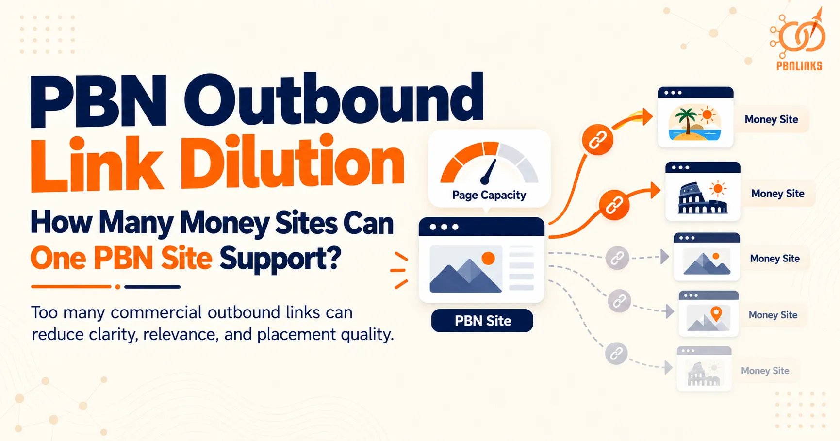 PBN Outbound Link Dilution: How Many Money Sites Can One PBN Site Support?