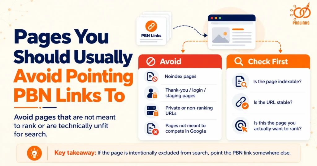 Pages You Should Usually Avoid Pointing PBN Links To