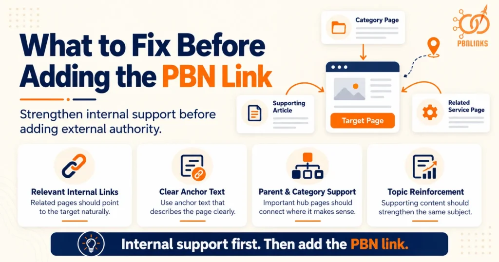 What to Fix Before Adding the PBN Link